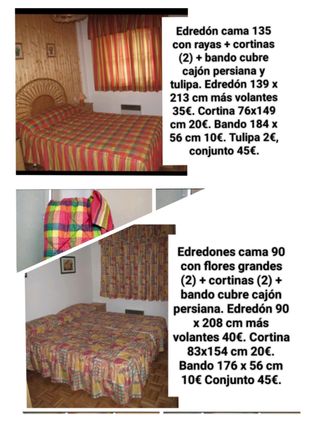 CORTINAS, EDREDONES ( varios )
