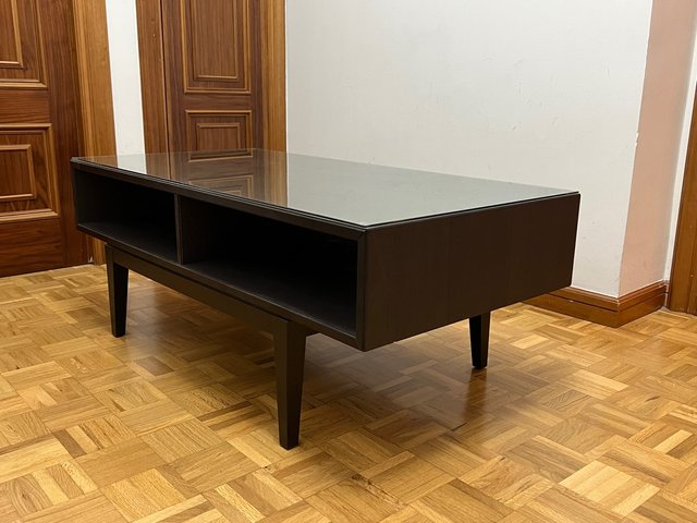 Mesa baja centro tv con cristal 120X60x45 cms