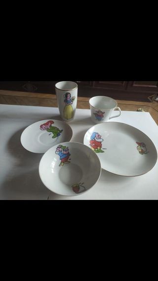 Vajilla infantil juego porcelana Santa Clara