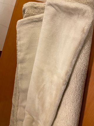 colcha-Manta sofá o cama Borreguillo Efecto Pelo 