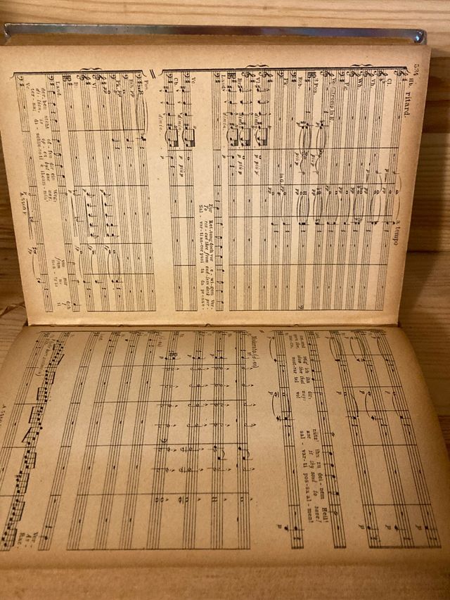 WAGNER: TANNHAUSER, partitura orquestal antigua