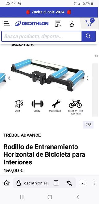 Rodillo bicicleta DEUTER (Decathlon)