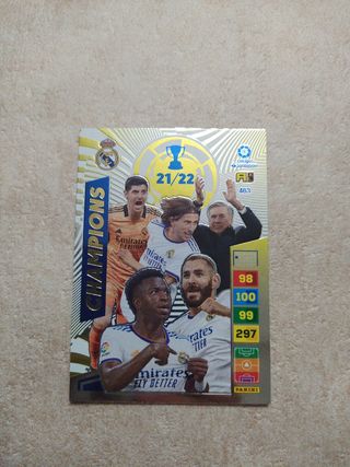 Cromo adrenalyn champions Real Madrid