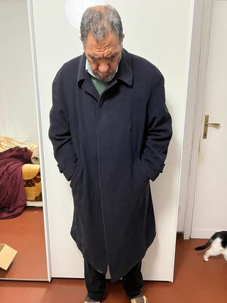 Cappotto blu uomo Hanry Logan lana e cashmere