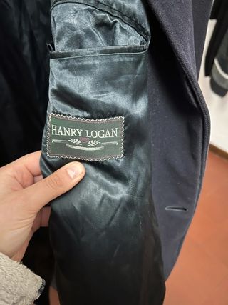 Cappotto blu uomo Hanry Logan lana e cashmere
