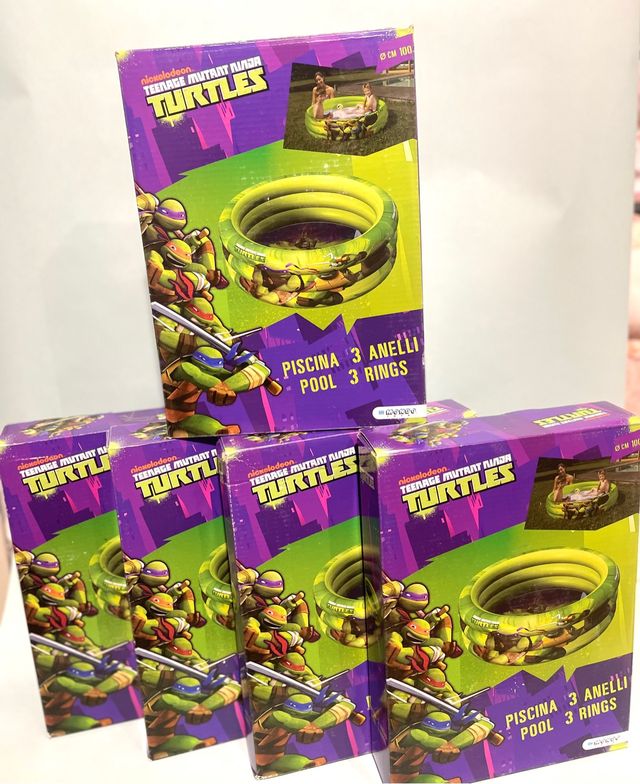 Piscina con tartarughe ninja da 100 cm