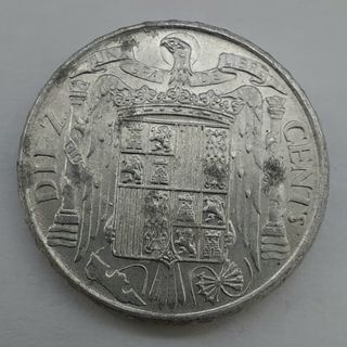 MONEDA 10 CÉNTIMOS 1945 JINETE IBÉRICO SC