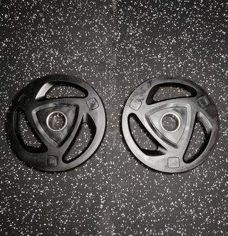 ✅ 2 DISCOS 10KG OLÍMPICOS 50MM