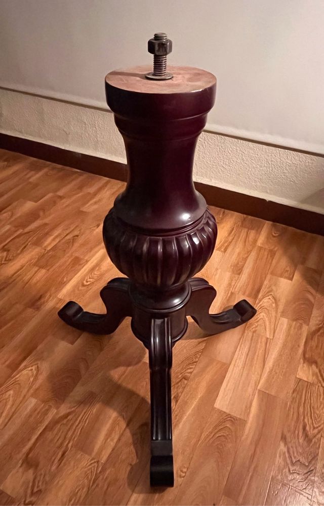 Mesa Madera Maciza Plegable Caoba