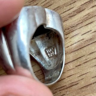 Anillo Oso Negro Ónix Plata Tous
