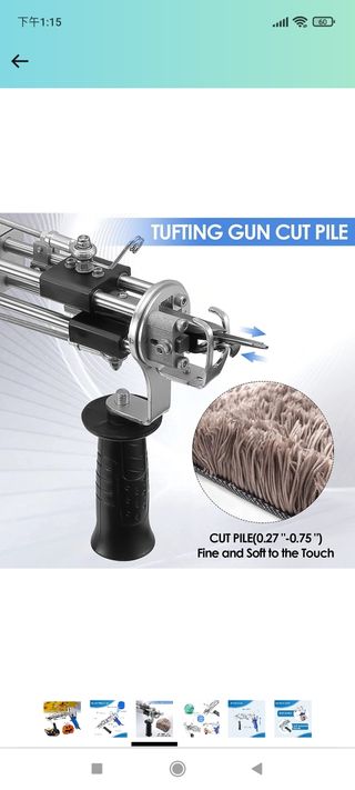 Pistola Tufting Cut Pile,Aomdom 7-21 mm Tufting Gu