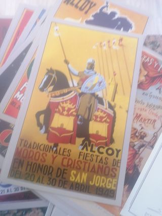 carteles Fiestas de Moros y Cristianos Alcoy