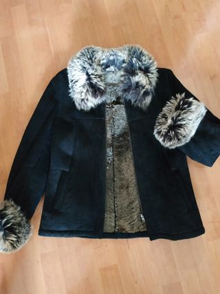 Chaquetón de piel auténtica