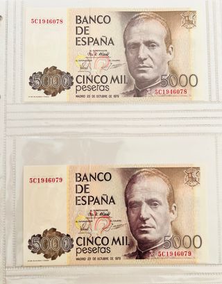 Billetes rey juan carlos
