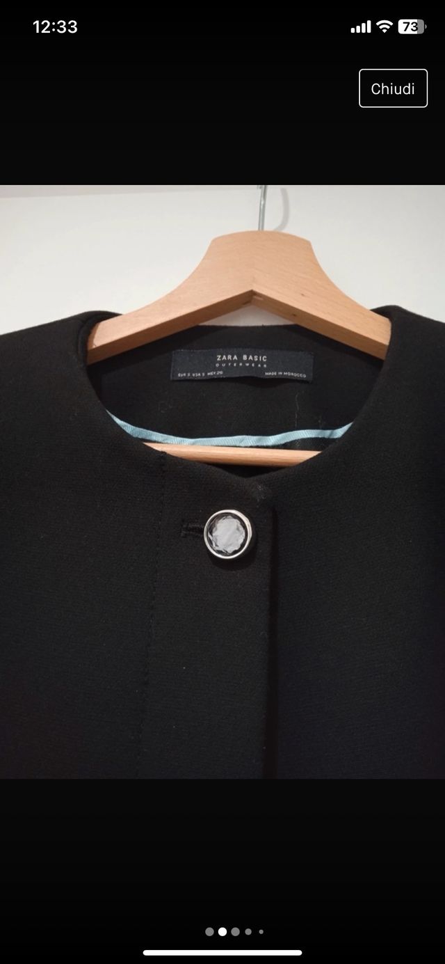 Cappotto nero Zara