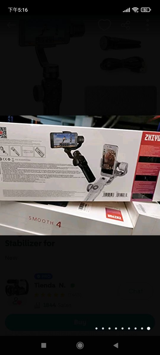 Zhiyun Smooth 4 Professional Gimbal Stabilizer for