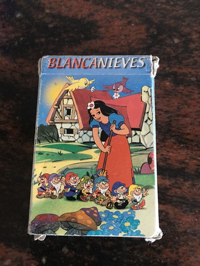 Baraja de cartas antigua de Blancanieves