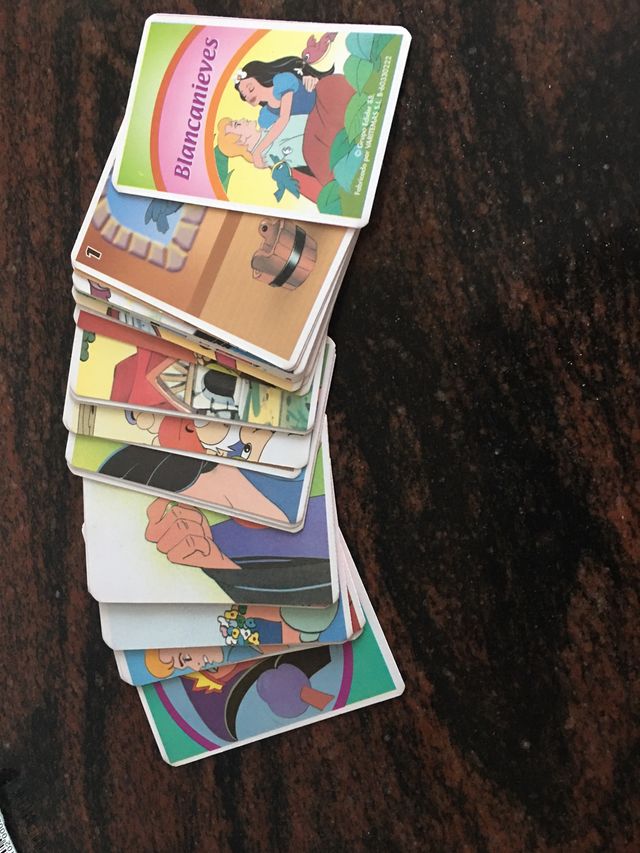 Baraja de cartas antigua de Blancanieves