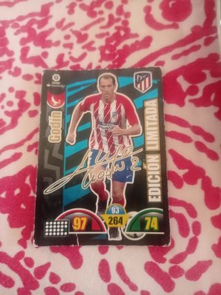 Carta futbol firmada Godin