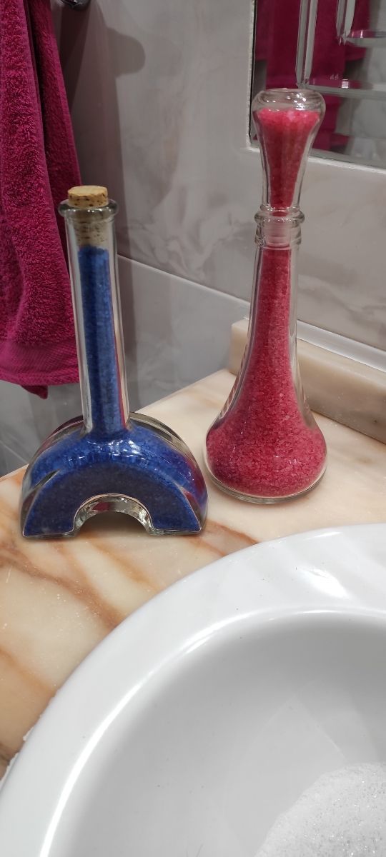 Adornos con sales de baño