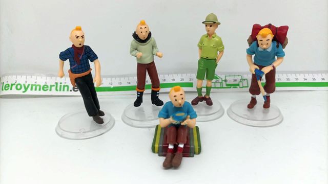 Lote 5 figuras Tintin