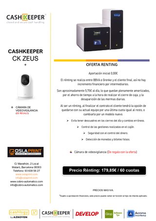 Cajón de cobro automático Cashkeeper