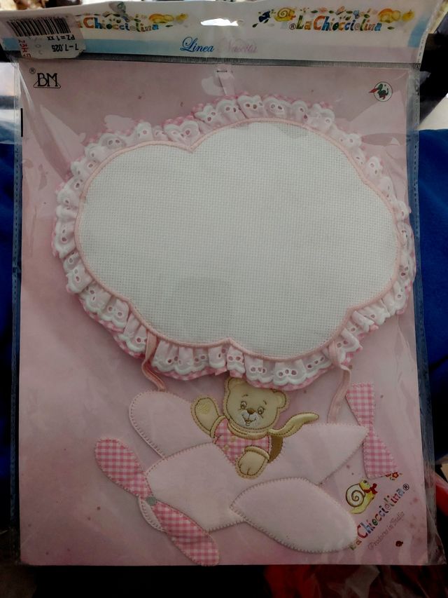 Coccarda nascita da ricamare