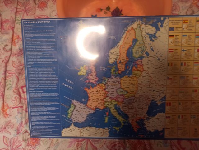 mapa y capitales Union Europea