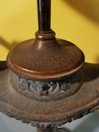 Lampara sobremesa de bronce y latón Mariner 85 cm