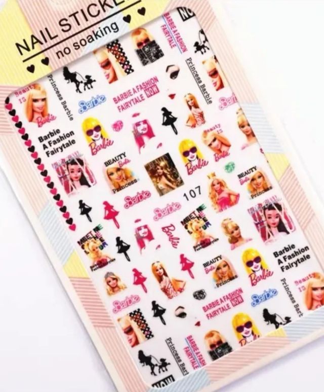 pegatinas 3D para uñas. Todo Disney!