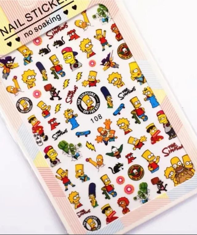 pegatinas 3D para uñas. Todo Disney!