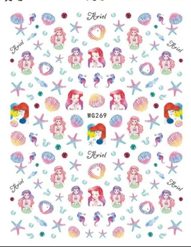 pegatinas 3D para uñas. Todo Disney!