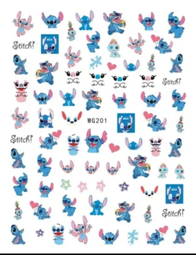 pegatinas 3D para uñas. Todo Disney!