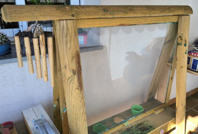 Caballete exterior pizarra metraquilato plum