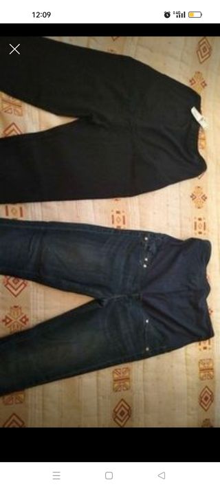 pantalones premamá talla s