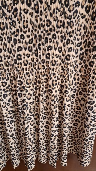 Vestido manga larga animal prit