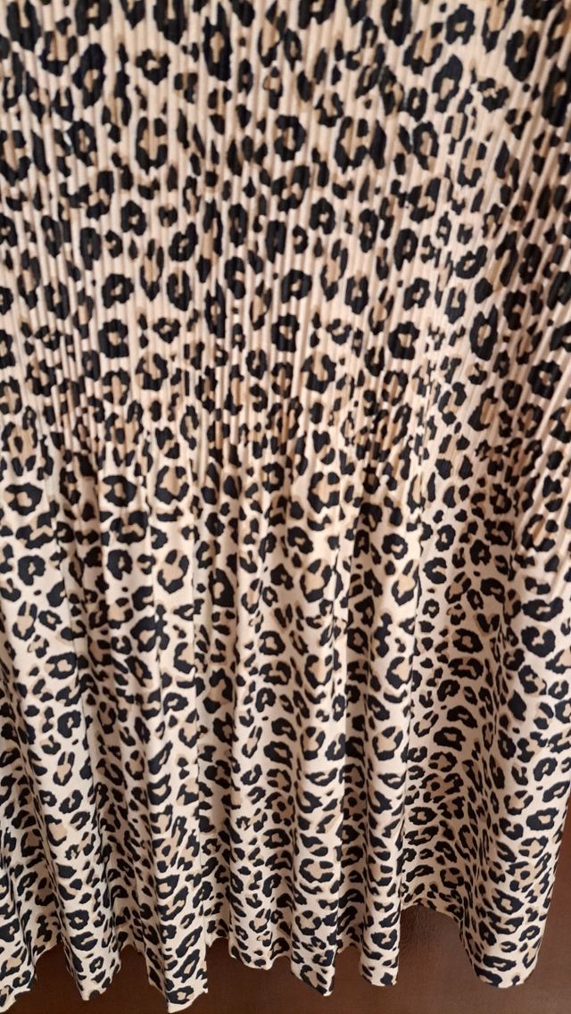 Vestido manga larga animal prit