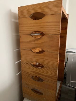 Botellero color pino