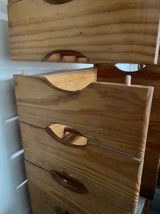 Botellero color pino