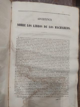 6 tomos Santa Biblia Vulgata. Año 1856