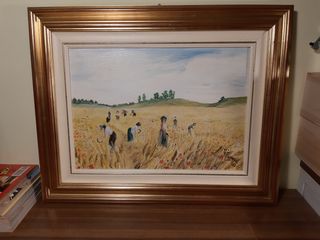 Dipinto olio su tela incorniciato 39x49