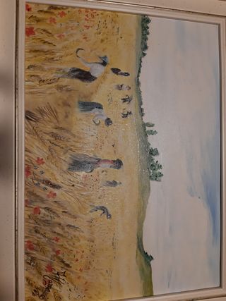 Dipinto olio su tela incorniciato 39x49