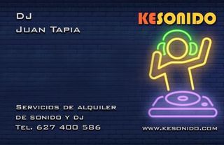 Servicios alquiler sonido y dj