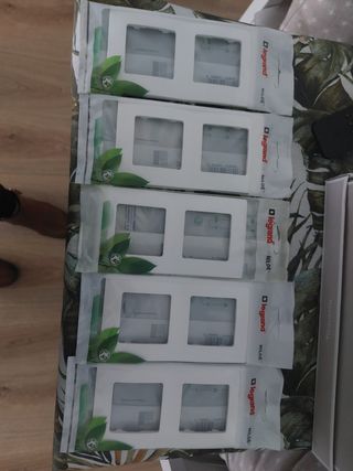 5 Marcos dobles interruptor legrand