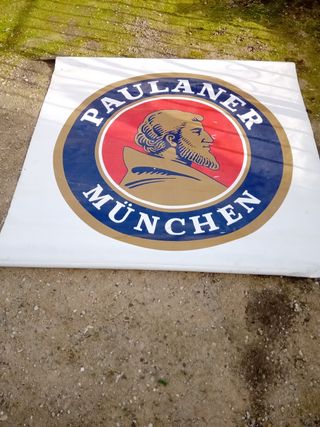 Cartel cerveza Paulaner Munchen