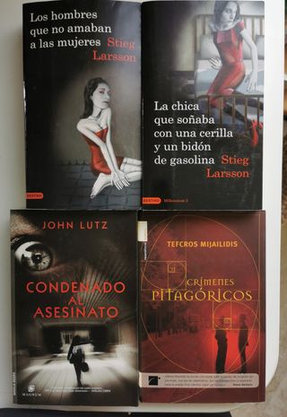 LIBROS DE NOVELA POLICIACA - NEGRA (10€ los 3)