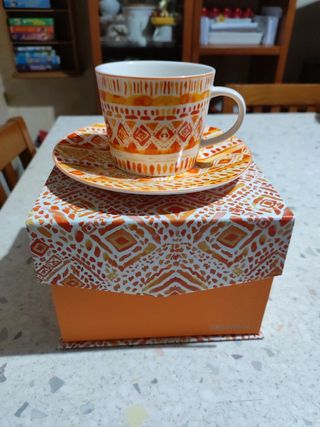 Set di 2 tazze in bone china