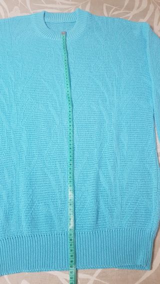 Jersey manga larga entretiempo turquesa Talla M