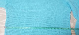 Jersey manga larga entretiempo turquesa Talla M