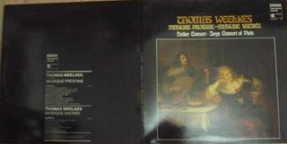 Thomas Weelkes - Musique Profane - Musique Sacrée